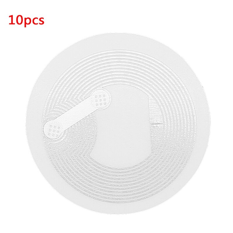 Étiquettes autocollantes NFC NTAG213 pour carte de contrôle d'accès, étiquette RFID de patrouille, 10 pièces