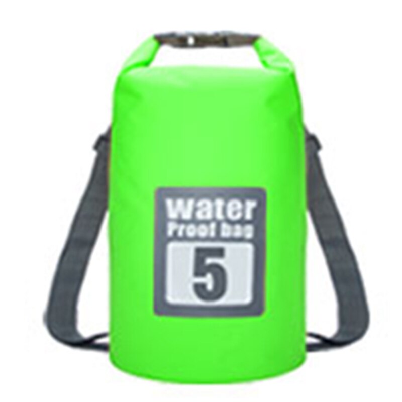 Sacs étanches 5l, 10l, 15l, 20l/30l, sac sec de rangement pour canoë, Kayak, Rafting Sport de plein air, Kit de voyage, sac à dos: 5L-Green