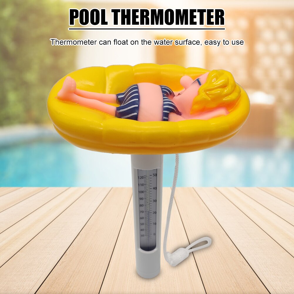 Portable ABS Plastic Swimming Pool Floating Thermometer Bathtub SPA Tub Fish Ponds Water Temperature Measuring Meter