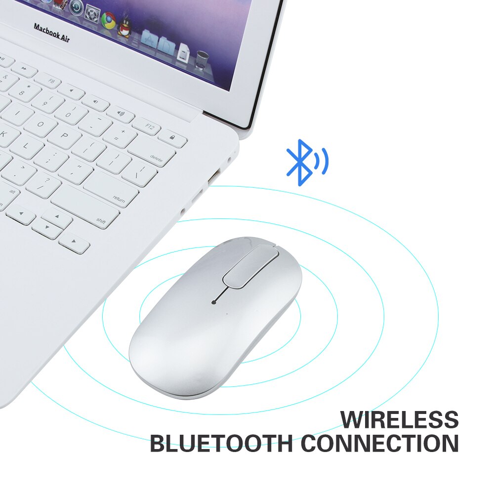 Bluetooth Wireless Mouse Rechargeable Touch Scroll Computer Mouse Silent Ergonomic Slim PC Mause Optical Mice For Macbook Laptop