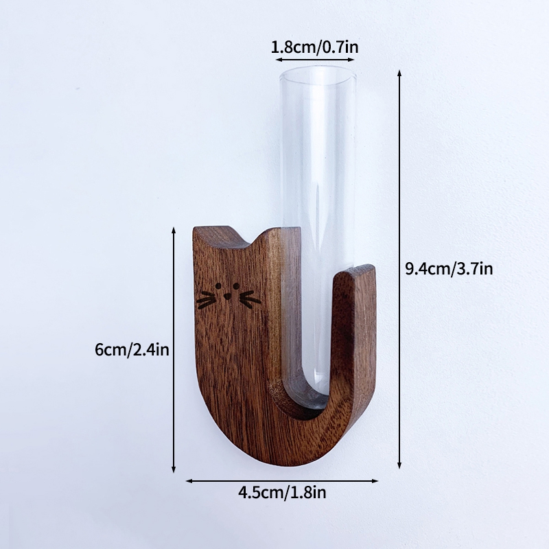 Cat Beard Magnet Storage Jar Cat Whisker Collection Bottle Pet Hair Storage Magnet Vase Wooden Holder Refrigerator Magnet Decor: Light Grey