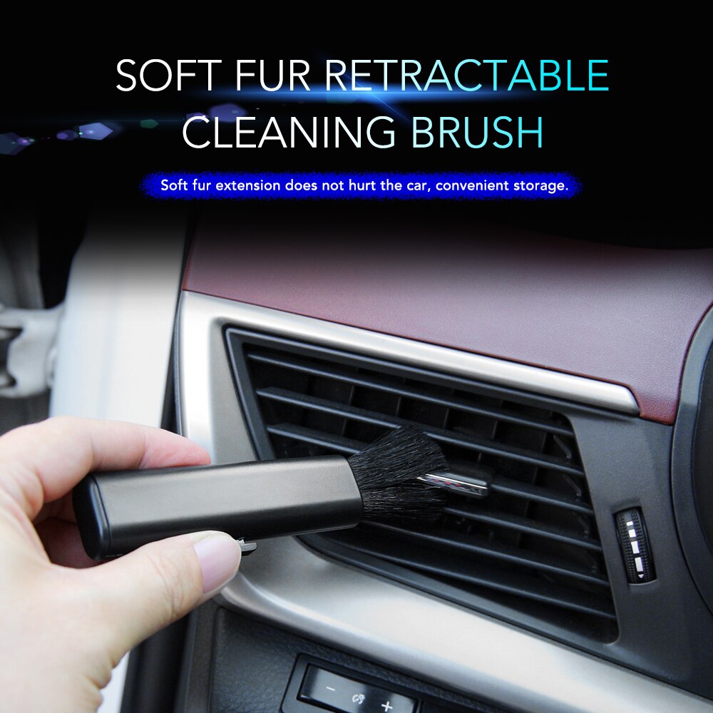 Auto-airconditioning reinigingswolborstel intrekbaar voor tesla model 3 model x model y