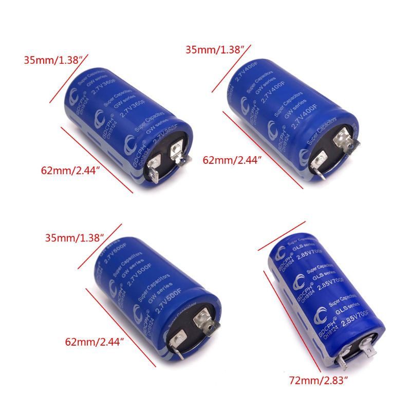 Supercapacitor - 700F - Low ESR - High Frequency - Flat Foot - for Car Electronics