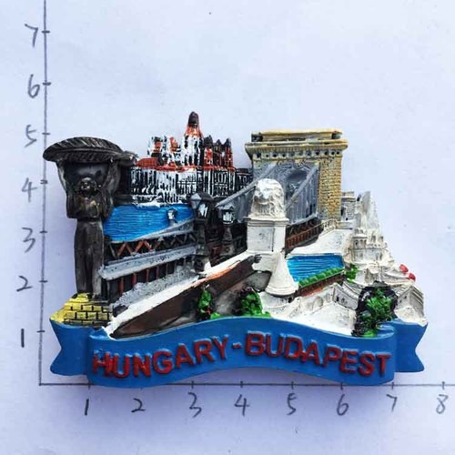 Hungarian Budapest Fridge Magnet Tourist Souvenir 3D Resin Magnetic Refrigerator Paste Decorative Handicraft Magnets Ideas: 1