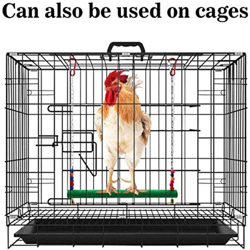 Chicken Ladder Swing Medium And Large Parrot Perch Wood Pet Toys For Hens Handmade Chicken Coop