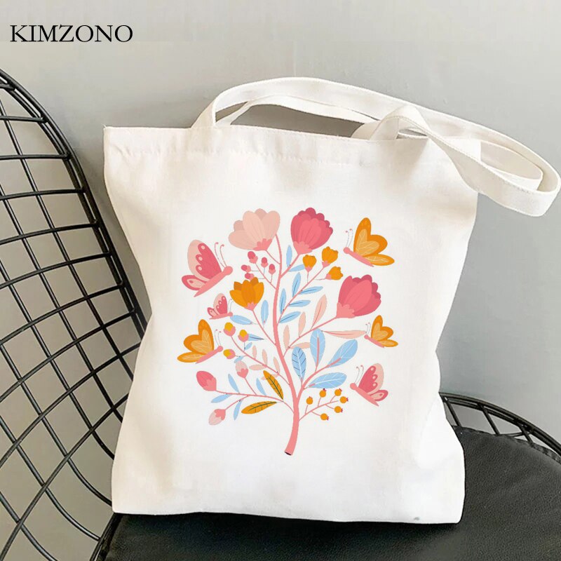 Butterfly shopping bag jute bag grocery reusable bolsas de tela eco bolsa bag cloth bolsas reutilizables jute foldable custom