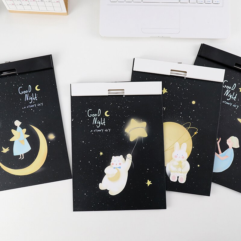 Fashionable Writing Paper Clipboard A4 Cardboard Folder MDF Writing Pad Hanging Board Document Organizer Splint Storage Holder