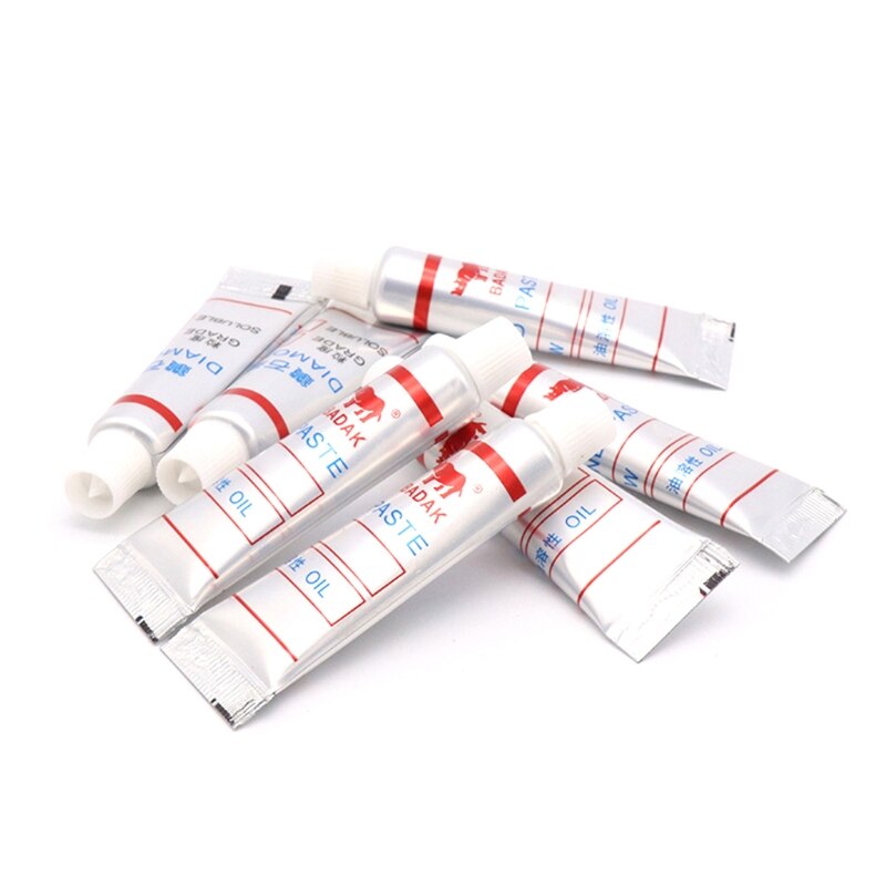 12pcs Diamond Polishing Lapping Paste Compound Syringes W0.5 ~40 Micron Abrasive P82D