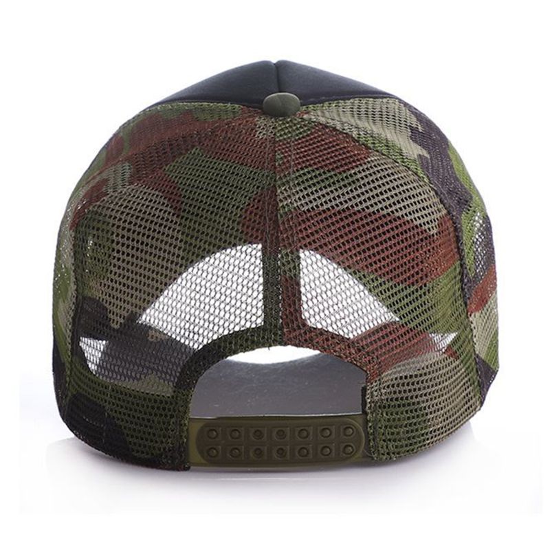 Camouflage mesh baseball pet ademend snapback hiphop zonnehoed verstelbare heren dames golf tennis zonnehoed klep