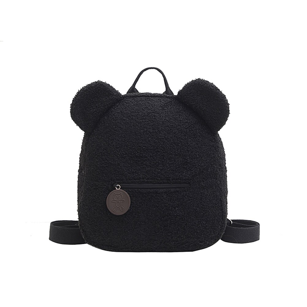 Casual Herfst Winter Lam Fleece Vrouwen Bagpack Schattige Beer Vormige Schouder Rugzak Draagbare Kinderen Reizen Winkelen Rugzakken: Style 5