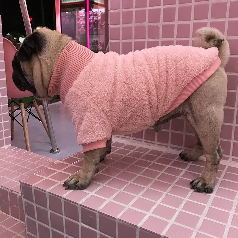 Abrigo de invierno para perros Pug ropa Bulldog francés Poodle Bichon Pomeranian Schnauzer Corgi perro ropa abrigo Hoodies