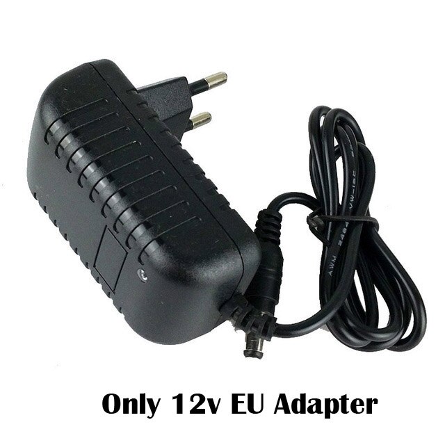 CCTV LEDS 4 Array IR Led Illuminator Light Infrared Waterproof Night Vision CCTV Fill Light 60 90 Degree Optional For CCTV Camer: Only 12v EU Adapt