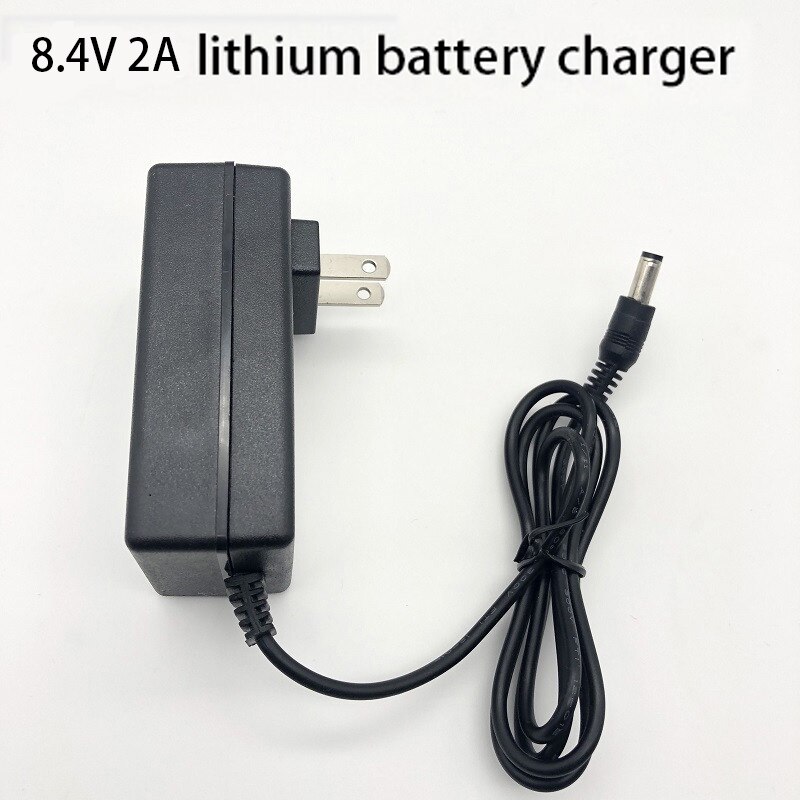 16.8V 2A 21V 1A 8.4V 2A Eu/Us Plug 18650 Lithium Battery Charger Dc 5.5 Mm * 2.1 Mm 100-240V Lithium Li-Ion Batterij Wall Charger: 8.4V 2A / VS