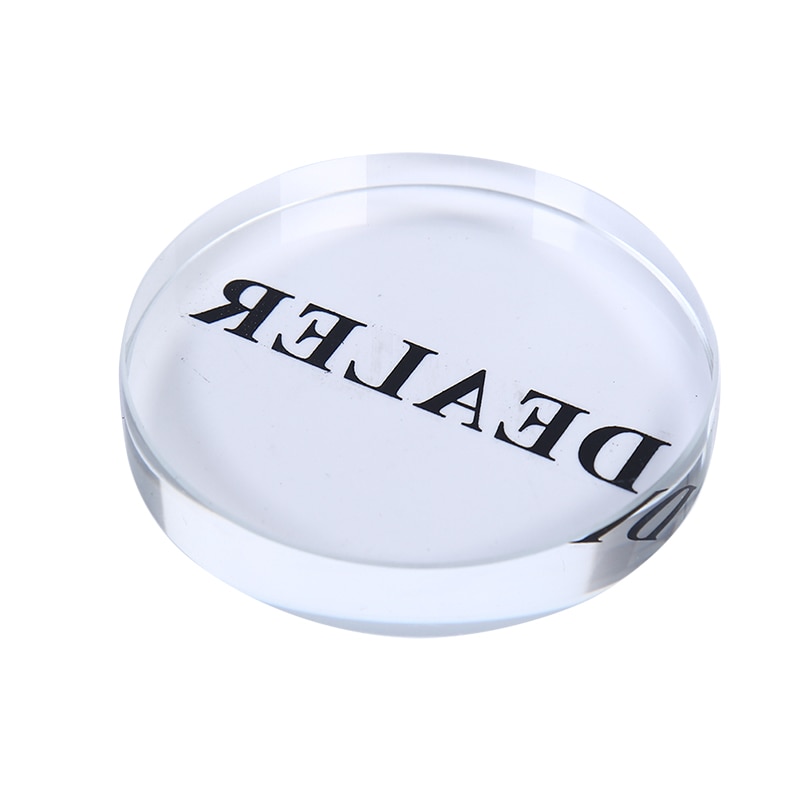 1pc akrylknappar 58mm -diameter tryckande pokerkort skydda pokeråterförsäljarens pokermarker