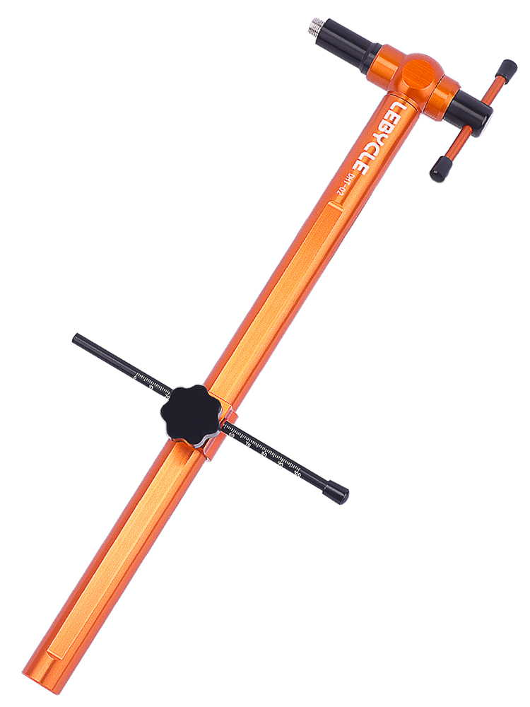 LEBYCLE-Herramienta de alineación de palanca de cambios para bicicleta, montaje de cabezal de cambio de mano, ángulo de altura del manillar, herramientas de ajuste simétrico izquierdo y derecho: COFFEE