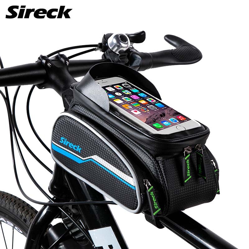 Sireck vandtæt cykeltelefonholder 6.0 tommer cykeltelefonmonteringsstativ cykelstyr smart mobil gps-stativ support: S026 blå