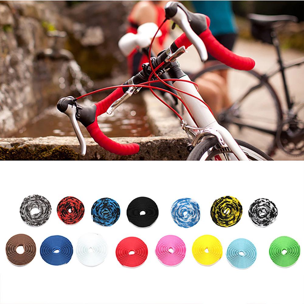 1 paar Fietsstuur Tape Spons Kleur voor Anti-slip en Schokabsorptie Fiets Road Stuur Cover Fiets gereedschap & cx