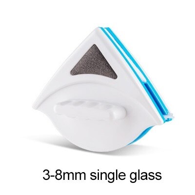 Double Side Glass Washer Brush Window Wiper Clean Surface Home Bathroom Kitchen Cleaner Handheld Magnetic Window Cleaner Tool: single glass