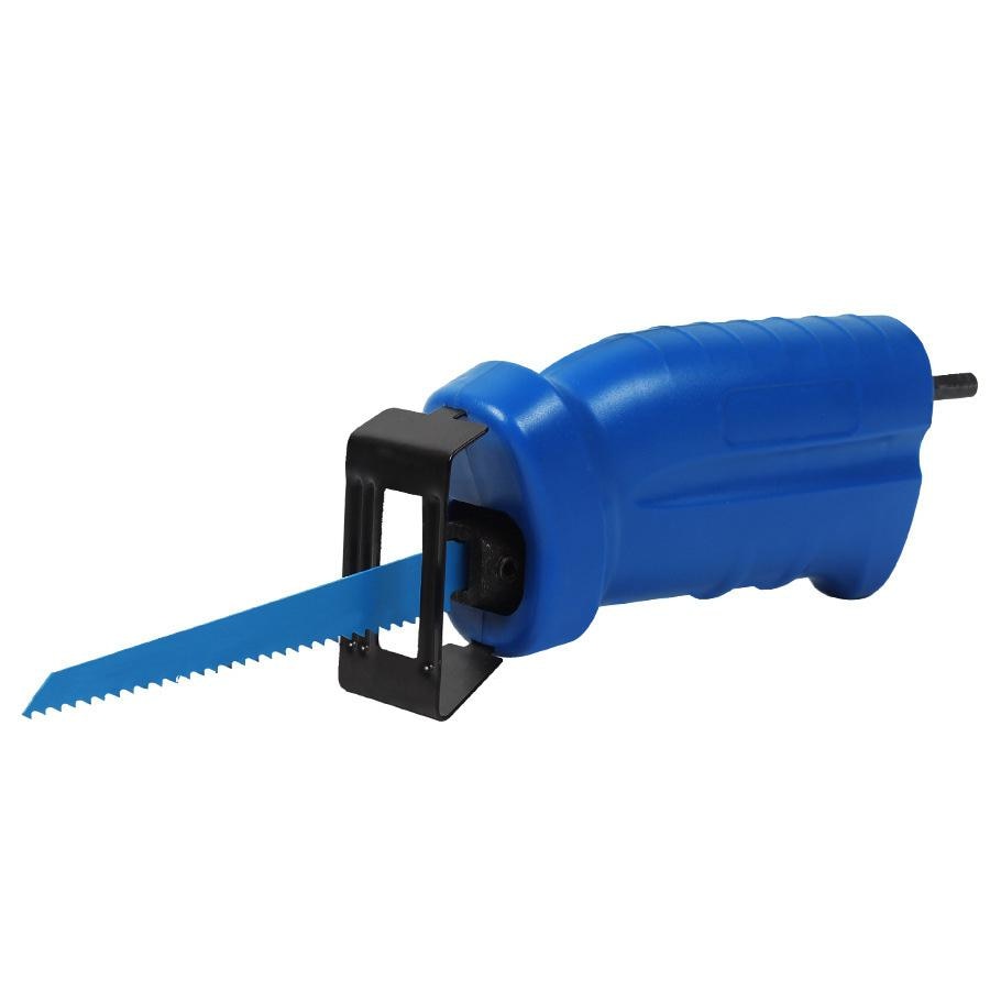 Reciprocating Saw Convert Adapter Metal Cutting Wood Tool Electric Drill Attachment with 3 Blades for Cordless Power Drill