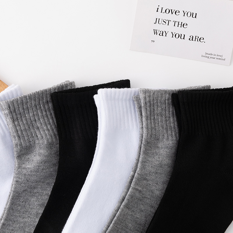 10 pares de meias masculinas respiráveis e confortáveis, meias casuais de escritório para tênis, meias de trabalho para todas as estações