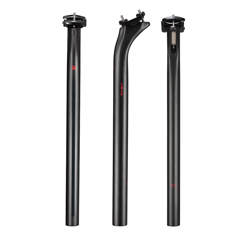 WANGSHAOWEI Fiets Zadelpen Lange Aluminium Fietszadelpen 27.2/31.6/33.9mm Diameter Dropper Zadelpen 580mm Fiets Zadelpen (Zwart 27.2x500mm