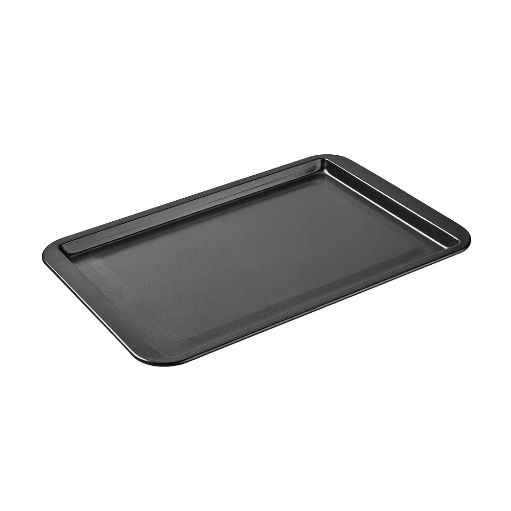 Non-Stick Rectangle Baking Pan Carbon Steel Baking Sheet Oven Tray for Biscuit Pie Pizza Roast Muffin Bread Bakeware: plum