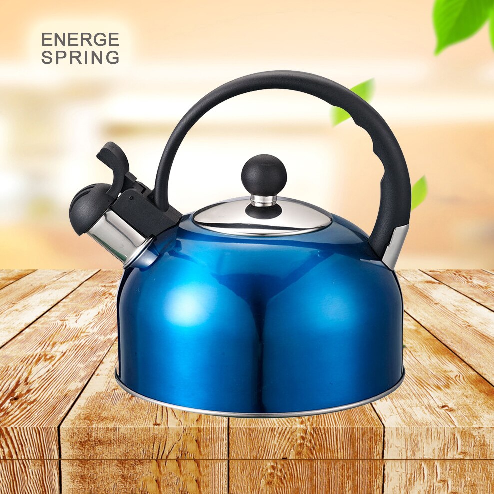 2.5L Boiling Water Pot 304 Stainless Steel Automatic Whistle Kettle Special Teapot For Induction Cooker Colorful Beep Kettle