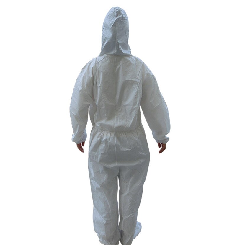 Disposable Protection Gown Dust Spray Suit Siamese Non-woven Dust-proof Anti Splash Clothing Safely Protection Clothes: 2XL