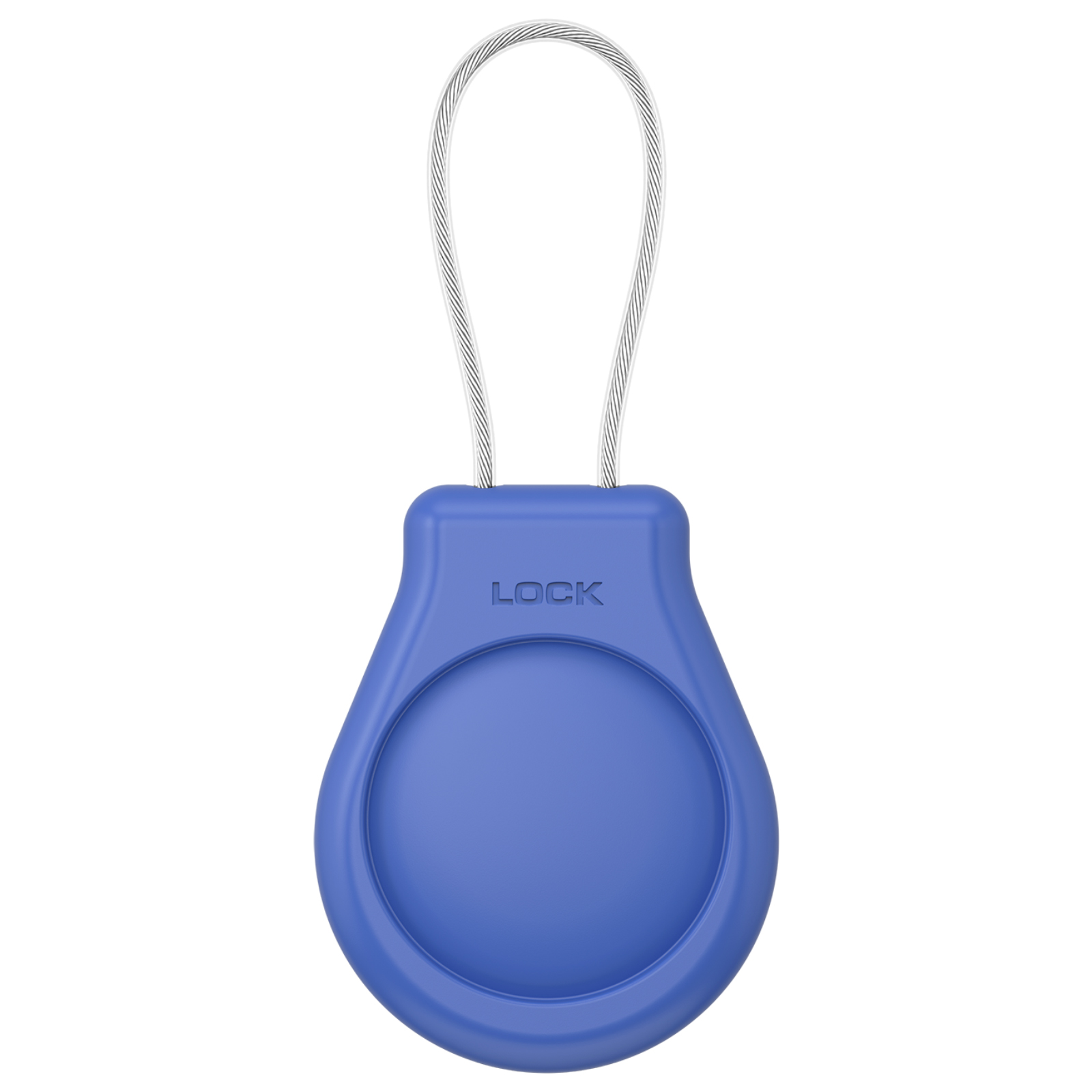 Für Apple AirTags Hülle Schlüsselanhängerhalter mit Drahtkabel 360-Grad-Schutzhülle für Gepäck, Rucksack, Schlüssel, Haustiere, AirTag-Halter: Black Yellow