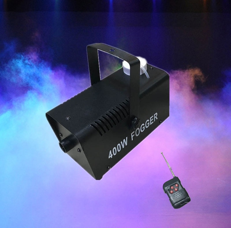 Trådløs fjernbetjening fogger 400w røg maskine tåge maskine dj disco party scene effekt lys dj udstyr 400w fogger
