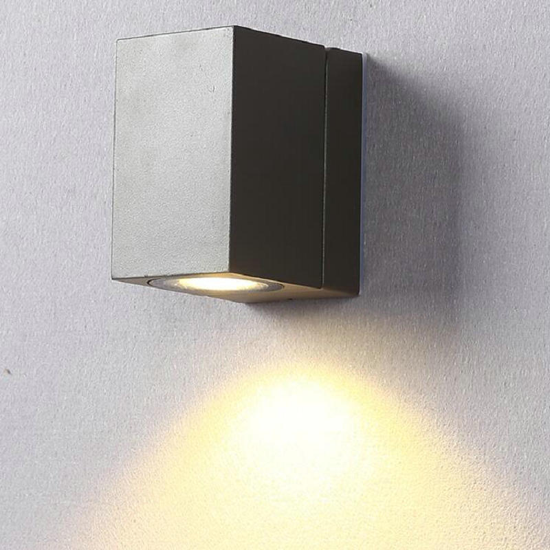 Gu10 kolbe ledet utendørs vegglampe vanntett  ip65 vegglampe  ac85v-265v veranda utendørs belysning
