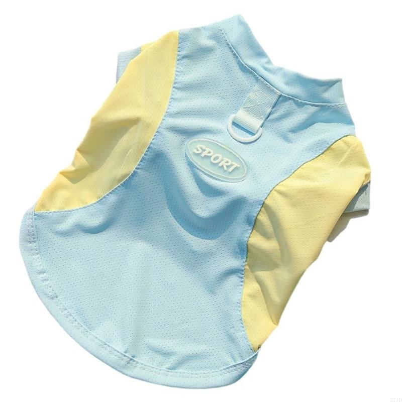 Dog Cooling Vest For Summer Cooling Comfortable Pet Clothing For Outdoor Walking Machine Washable Breathable Polyester 37JD