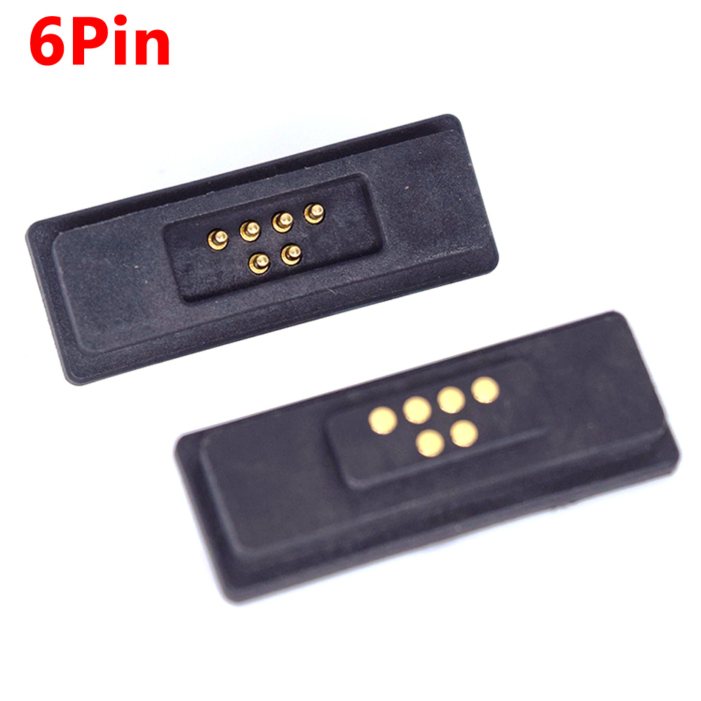 1Pair 2A 6Pin 7Pin 8Pin 9Pin 10Pin 11Pin 12Pin Waterproof Magnetic Pogo Pin Connector Male Female Spring Loaded DC Power Socket: WHITE