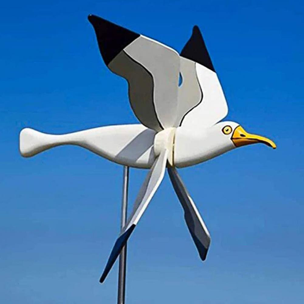 Windmill Chic Wind Grinder Seagull Shape Flying Bird Series Windmill for Lawn Seagull Windmill Gyro Windmill