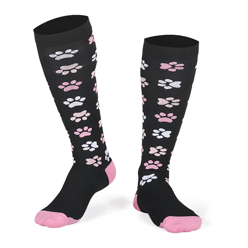 unisex Sport Kompression Strümpfe Krampfadern Strumpf Bein Unterstützung Gezogen Muskel strecken Blut Bündelung Anti Müdigkeit Männer Socken