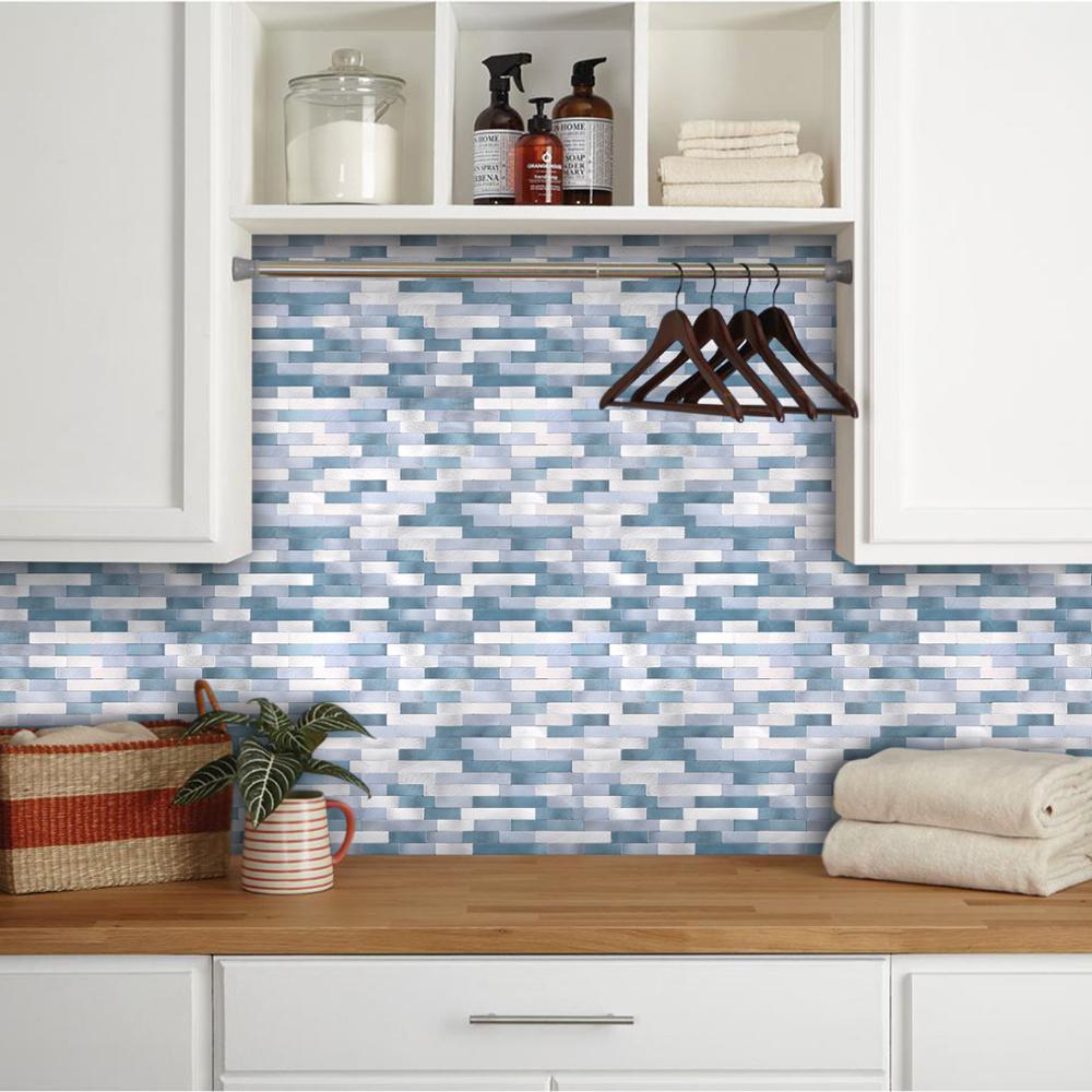 Keuken Peel En Stick Tegels Backsplash Muur Sticker Aluminium Oppervlak Metalen Tegels Zelfklevende Backsplash Diy Home Decor