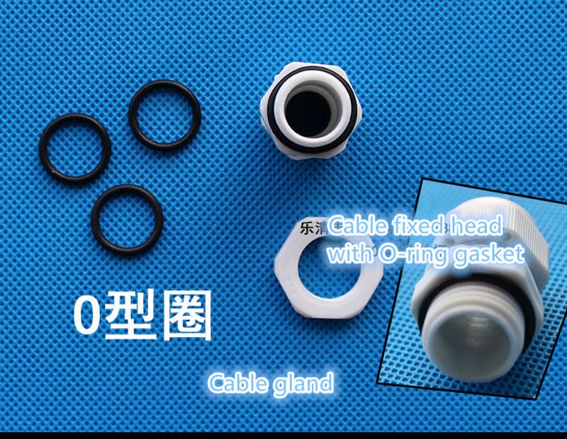 4PCS/LOT CT042 PG11 Nylon plastic Cable fixed head Cable gland with O-ring gasket Cable water-proof joint IP68 DIN STANDARD