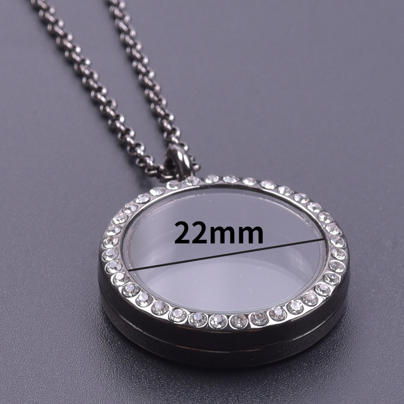 1Pc 25-40mm Clear Ronde Living Foto Medaillon Hanger Kettingen Diy Glas Gedenkteken As Glazen Urn medaillon Vrouwen Collares Sieraden