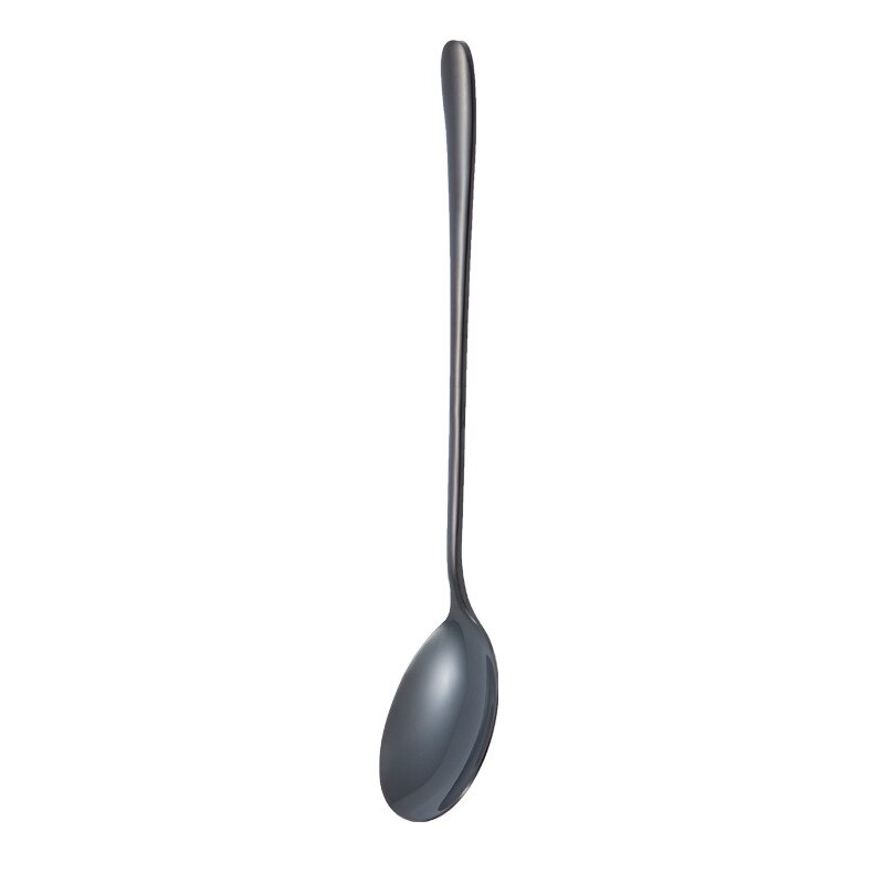 Cuillère coréenne en acier inoxydable plaqué titane, cuillère à Long manche en or, pour la maison, le Restaurant, l&#39;hôtel, mélangeur de table: 5