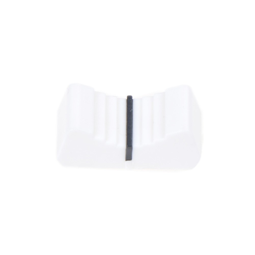 10PCS 8mm Fader Knob Cap Touch Sensitive Slider Ribbed Mixer Desk Switch Knob Cap Useful: White