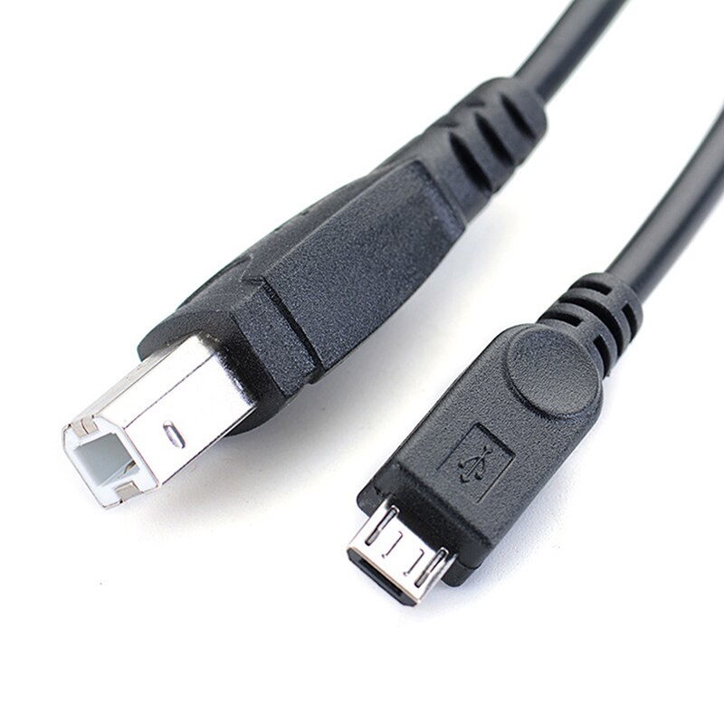3.2ft Micro USB Male To USB B Type Male Data OTG Cable For Mobile Tablet Printer 1m Connector 2 : Standard B Type Male