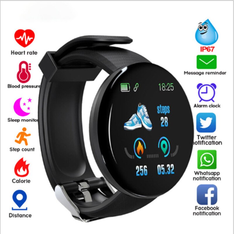 Digitale Horloges Mannen Of Vrouwen Smart Horloge Waterdicht Fitness Sport Fitness Horloge NC99