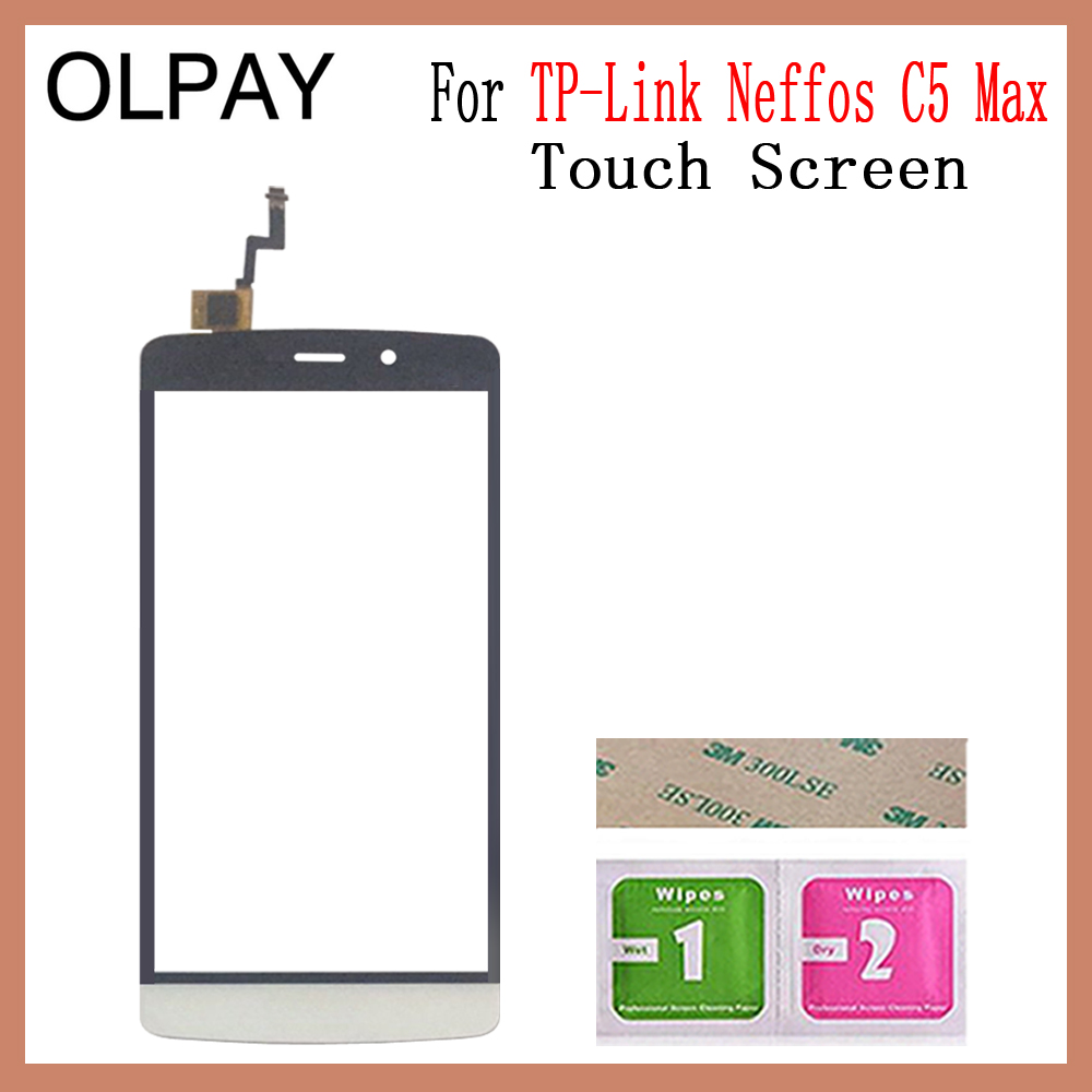 Mobile Phone TouchScreen For TP-Link Neffos C5 C5A C5L C5 MAX Touch Screen Glass Digitizer Panel Lens Sensor Repair: C5 Max White