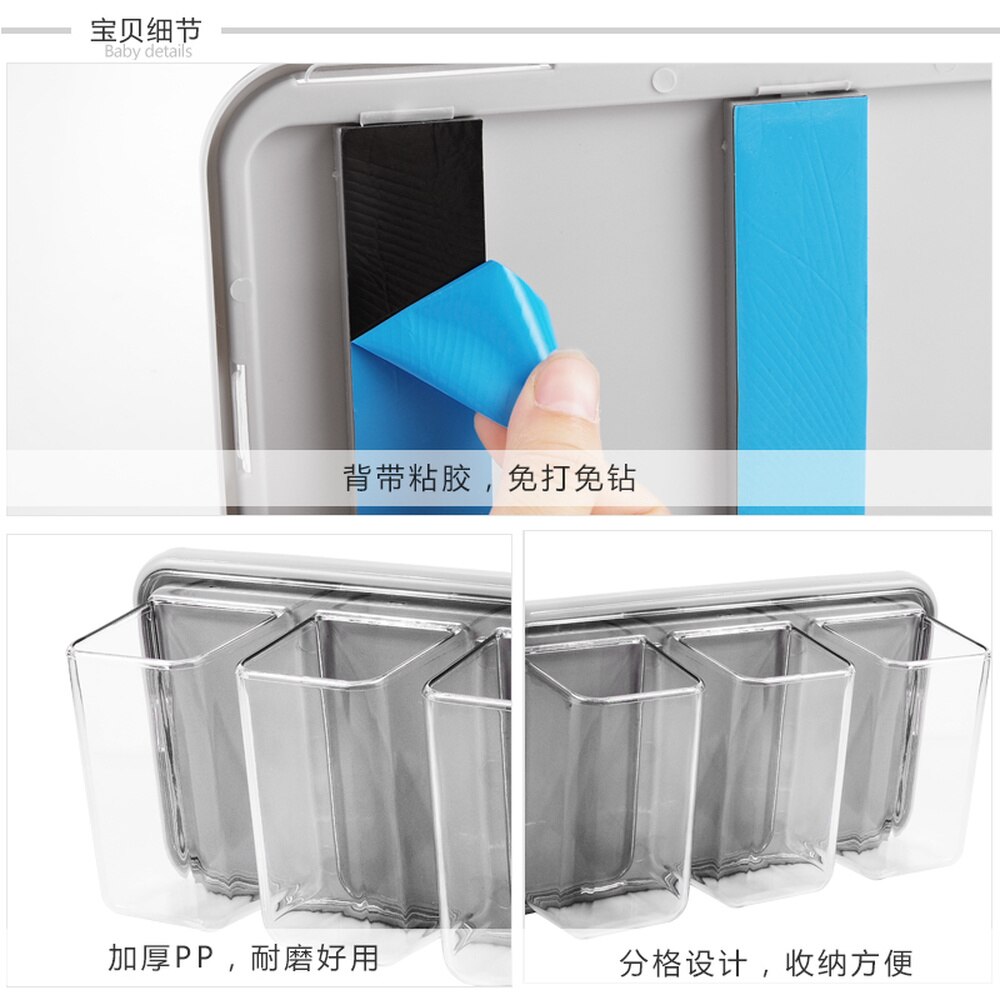 Étagères de cuisine murales, étagère de rangement pour débris de colle, salle de bain, toilettes, cosmétiques en plastique, étagère de finition  wx7201558