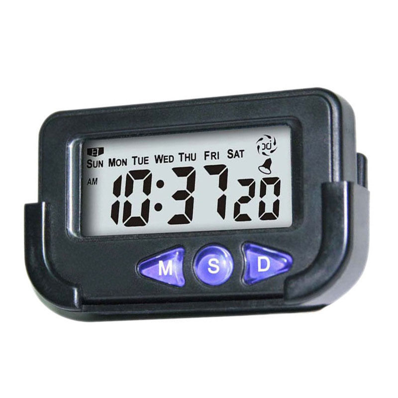Mini Digitale Auto Elektronische Reizen Wekker Tijd Datum Automotive Stopwatch Mini Digitale Auto Elektronische Reizen Wekker
