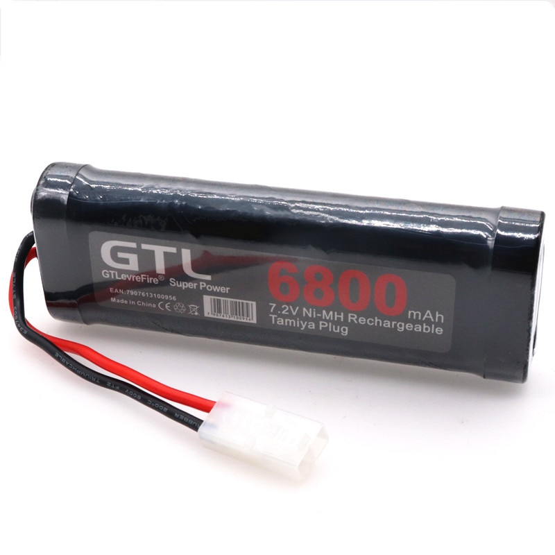 Original 7.2V Battery 6800mah NiMH Batteries Pack For RC Car Truck Buggy Boat Tank Ni-Mh Baterias gray supper power