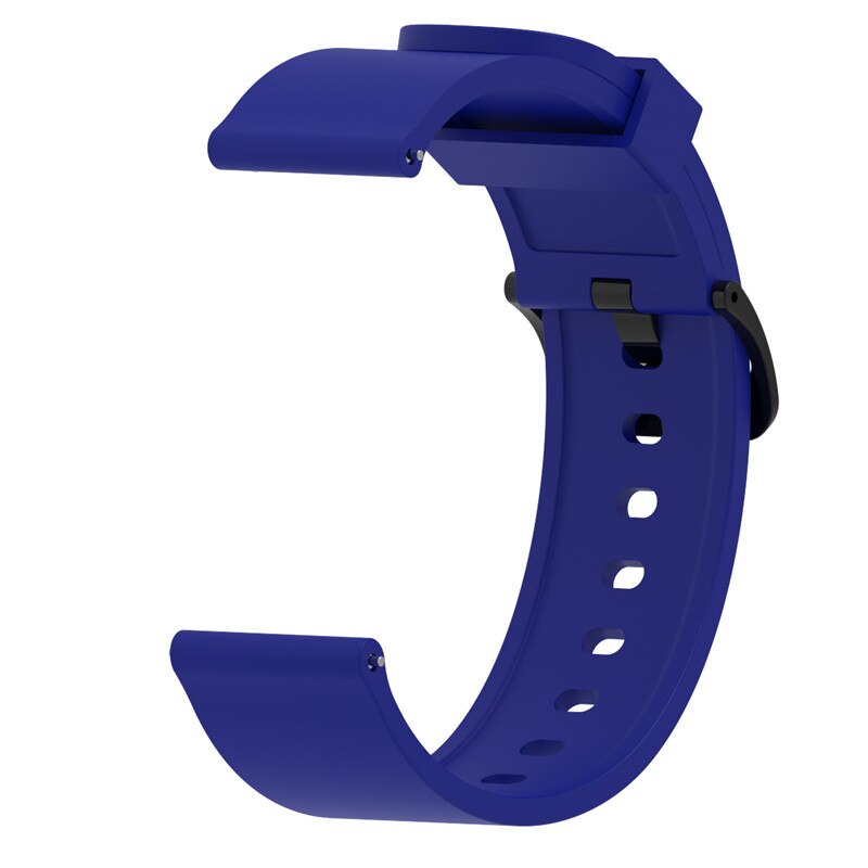 Silicone Sport Polsband voor xiaomi Huami amazfit Bip Smart Horloge Band 20mm Vervanging Band Armband Smart Accessoires: blue