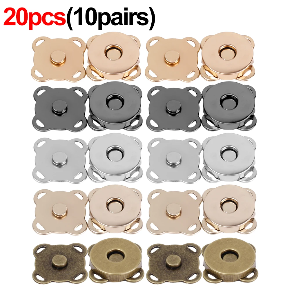 2/20 stücke NäHenne Metall Magnet verschlüsse Verschlüsse für Geldbörse Handtaschen DIY Herstellung Knöpfe Schlösser Pflaumen blüte Stifte Kleidung Handwerk Knöpfe: 3/8" / Licht Grün