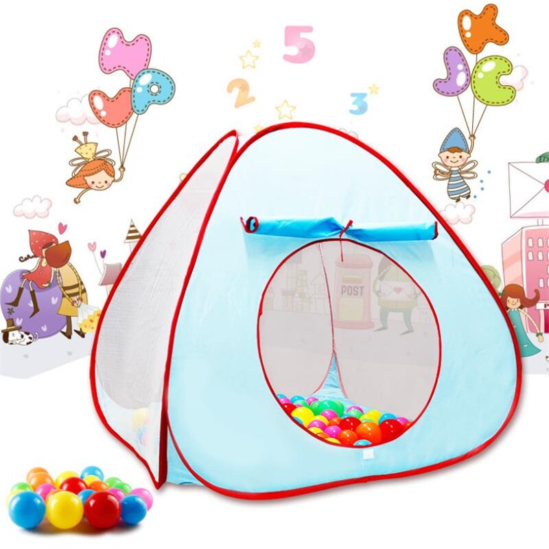 Draagbare Kids Play Tent Kinderen Indoor Outdoor Oceaan Ballenbad Vouwen Cubby Speelgoed Kasteel Enfant Kamer Huis Cadeau Voor Kinderen