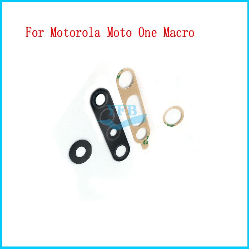 Para motorola moto z m z2 play x4 uma visão fusão macro câmera traseira bcak lente de vidro capa com adesivo peças